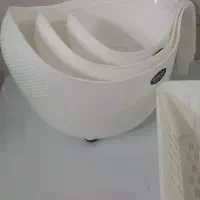 سبدسبزی و نظم دهنده خردکن و آبکش برنج|ظروف نگهدارنده، پلاستیکی، یک‌بارمصرف|قم, نیروگاه|دیوار