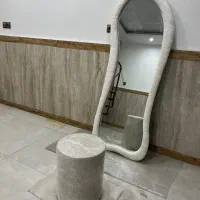 آینه قدی پارچه تدی همراه پاف ( صندلی) جنس درجه ۱