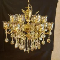 لوستر دوگل بزرگ درباری|لوستر و چراغ آویز|اراک, |دیوار