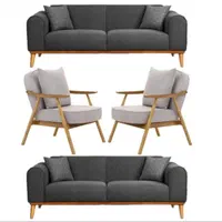 مبل ۷ نفره راحتی نوین چوب مینیمال