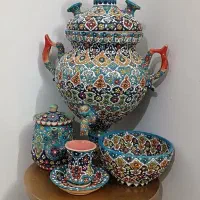سماور و کاسه قوری استکان نعلبکی