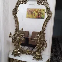 آینه شمعدان برنجی