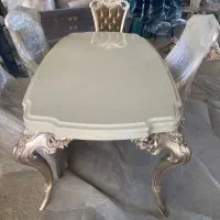 میز غذا خوری ۸ نفره ترکیه ای با ۸ عدد صندلی|میز و صندلی غذاخوری|چهاردانگه (تهران), |دیوار