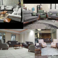 مبل مینی مال مبل دسته چوبی دسته اسفنجی