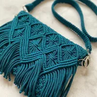 کیف مکرومه شیک دستساز|کیف، کفش، کمربند|بابل, |دیوار