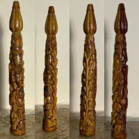 چوب سیگار کنده کاری طرح چهره