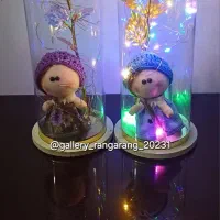 شیشه گل عروسک پدرزن مردمادرولنتاین کادرتولدهدیه رز|گل مصنوعی|مشهد, کوی دروی|دیوار