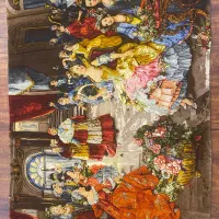 تابلو فرش عروسی پاپ