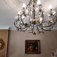 دو عدد لوستر کریستال