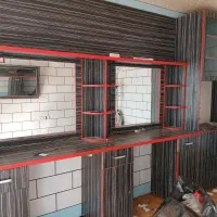 دکوراسیون آرایشگاه مردانه کمد