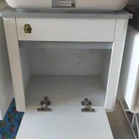 روشویی کابینتی ۵۰ در ۳۵ طوسی صفحه ای|لوازم سرویس بهداشتی|ارومیه, |دیوار