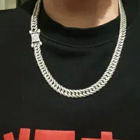 زنجیر نقره کاتیر هشت پر ژاپنی