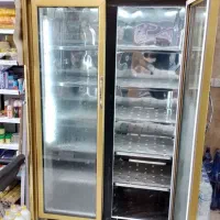 فریزر دو در شیشه ای