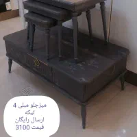 میز جلو مبلی ۴ تیکه ارسال رایگان پرداخت درب منزل|مبلمان خانگی و میز عسلی|گلبهار, شهر جدید گلبهار|دیوار
