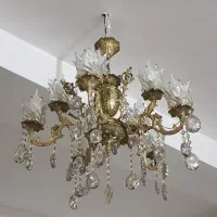 لوستر تمام برنج|لوستر و چراغ آویز|چهاردانگه (تهران), |دیوار