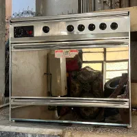 اجاق گاز فردار ۵ شعله رکسان گاز استیل براق