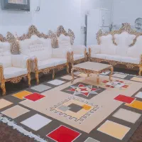 مبلمان سلطنتی ۷نفره بهمراه ۳عدد میز عسلی