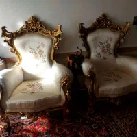 یک دست ۹ نفره مبل سلطنتی تمیز تبریز|مبلمان خانگی و میز عسلی|ایلخچی, |دیوار