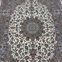 فرش دستبافت کرک و ابریشم تقدیسی جفت۶ متری|فرش|ری, دیلمان|دیوار