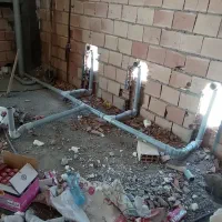 تاسیسات پویالوله کشی اب فاضلاب نصب پمپ....