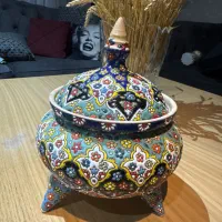 ظرف سفال مینا کاری|صنایع دستی و سایر لوازم تزئینی|تهران, سهروردی|دیوار