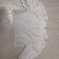لباس مجلسی/کراپ سفید مجلسی