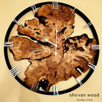 ساعت دیواری چوبی