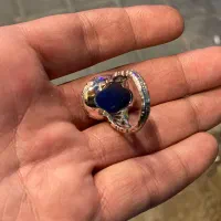 انگشتر نقره عقیق آبی|جواهرات|تهران, جوادیه|دیوار