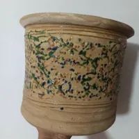 دو عدد گلدان سفالی بزرگ|گل و گیاه طبیعی|ارومیه, |دیوار
