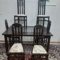 میز ۶ نفره نهارخوری مناسب باغ و|میز و صندلی غذاخوری|تربتحیدریه, کاشانی|دیوار