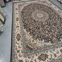 4تخته فرش 9متری نو  نقشه پرمین سورمه ای|فرش|قم, نیروگاه|دیوار