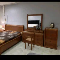تخت دو نفره کشو مخفی چوب راش