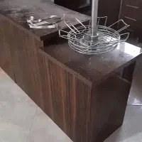 کابینت دست دوم بالا و پایین همراه با هود و سینک