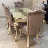 مبل کلاسیک ۷ نفره چوب راش ومیز ناهار خوری ۶ نفره|مبلمان خانگی و میز عسلی|تهران, نیاوران|دیوار