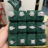 دوازده مدل انگشتر لوکس امرالدکات جواهر تمام نقره