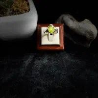 انگشتر نقره دست ساز با سنگ زبرجد|جواهرات|خوی, |دیوار