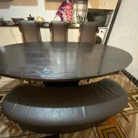 میز ناهارخوری چوب گردویی