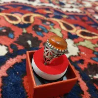 انگشتر نقره با نگین عقیق|جواهرات|فلاورجان, |دیوار