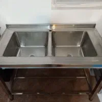 چرخ گوشت صنعتی الکتروکار، میز سینک و اجاق گاز بزرگ|کافی‌شاپ و رستوران|هشتگرد, شهرک صنعتی هشتگرد|دیوار