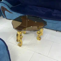 مبل ۷ نفره بدون زدگی وشکستگی با میز عسلی جلو مبلی