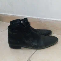 نیم بوت خارجی مردانه چرم خالص