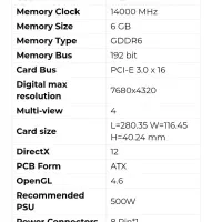 کارت گرافیک RTX 2060 6gb خانگی|قطعات و لوازم جانبی رایانه|کرمان, |دیوار