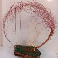 درختچه مسی تزیینی.هدیه.روز معلم