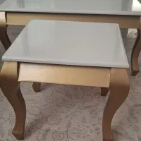 میز جلوی  تمام چوب به همراه دوعدد عسلی