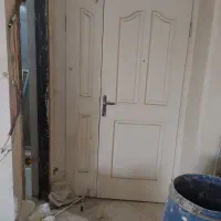 درب چوبی واحد 2لنگه سالم پنجره با توری|مصالح و تجهیزات ساختمان|تهران, شهرک محلاتی|دیوار