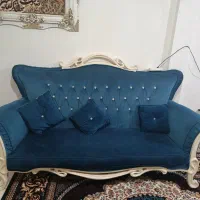 مبل هفت نفره با میز عسلی در حد نو|مبلمان خانگی و میز عسلی|بومهن, |دیوار