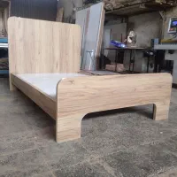 تخت تمام ام دی اف طرح دار نوار منحنی شده