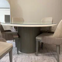 میز نهارخوری گرد پینترستی ۶ نفره