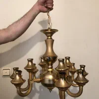 لوستر  ۱۲ شاخه برنج