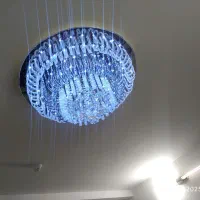 لوستر کریستالی  ۷رنگ لامپهای ال ای دی